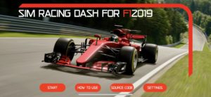 Sim Racing Dashboard for F1 2018